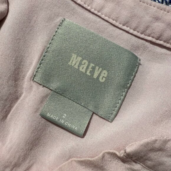 Maeve Soft Pink Lightweight Long Sleeve Top With Pleated Front Detail - Picture 7 of 7